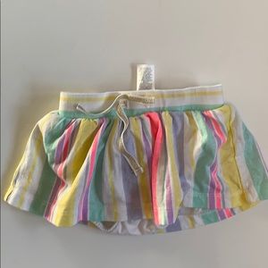 6m striped skort